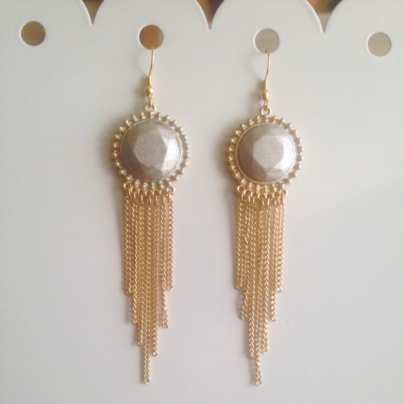 NEW Stunning Boho Silver & Gold Dangling  Earrings - Picture 4 of 5